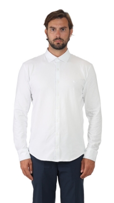 POLO CAMICIA JERSEY BIANCA