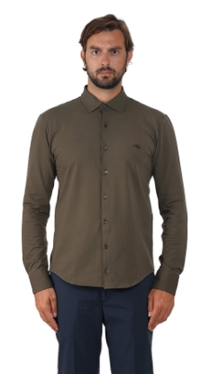 POLO CAMICIA JERSEY VERDE KAKI