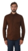 POLO CAMICIA JERSEY MARRONE