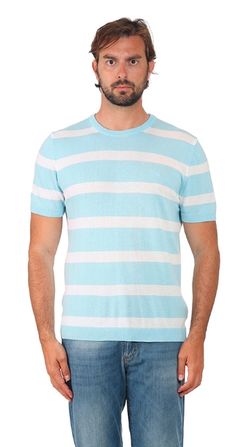 T-SHIRT RIGA LARGA AZZURRA