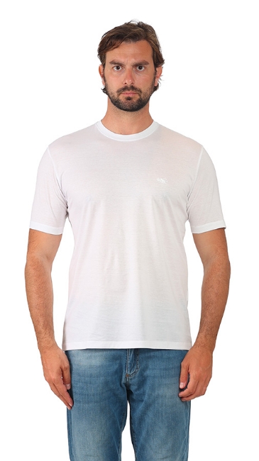 T-SHIRT FILO DI SCOZIA BIANCA