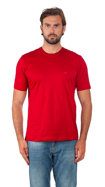 T-SHIRT FILO DI SCOZIA ROSSA