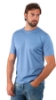 T-SHIRT FILO DI SCOZIA AZZURRA