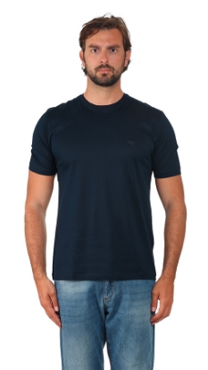 T-SHIRT FILO DI SCOZIA BLU