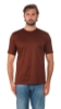 T-SHIRT FILO DI SCOZIA MARRONE