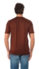 T-SHIRT FILO DI SCOZIA MARRONE
