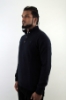 MAGLIONE LUPETTO BAMBU CON BOTTONI BLU