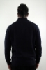 MAGLIONE LUPETTO BAMBU CON BOTTONI BLU