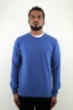 MAGLIONE GIROCOLLO IN PURO CASHMERE AZZURRO