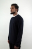 MAGLIONE GIROCOLLO IN PURO CASHMERE BLU