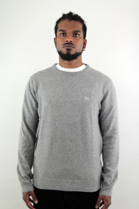 MAGLIONE GIROCOLLO IN PURO CASHMERE GRIGIO