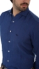 CAMICIA DI LINO CON COLLO CLASSICO BLU