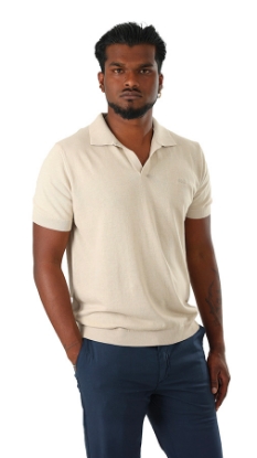 POLO SENZA BOTTONI BEIGE