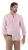 CAMICIA LINO A RIGHE ROSSE