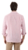 CAMICIA LINO A RIGHE ROSSE