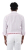 CAMICIA LINO A RIGHE SOTTILI ROSA