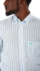 CAMICIA LINO A RIGHE SOTTILI AZZURRE