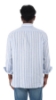 CAMICIA LINO A RIGHE AZZURRE
