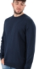 MAGLIONE GIROCOLLO IN COTONE 2.0 BLU