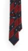 CRAVATTA REGIMENTAL BORDEAUX E BLU
