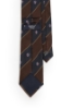 CRAVATTA REGIMENTAL MARRONE E BLU