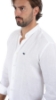 CAMICIA DI LINO BIANCA - CON COLLO COREANO 