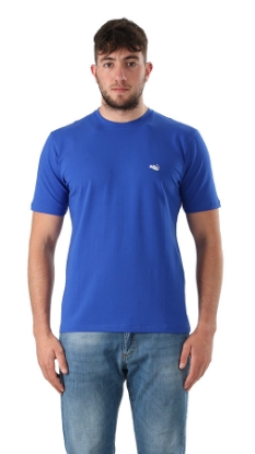T-SHIRT CLASSICA UNICA TINTA BLU ELETTRICO