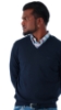 MAGLIONE DI COTONE CON SCOLLO A V