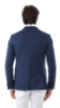 GIACCA A DUE BOTTONI IN COTONE BLU
