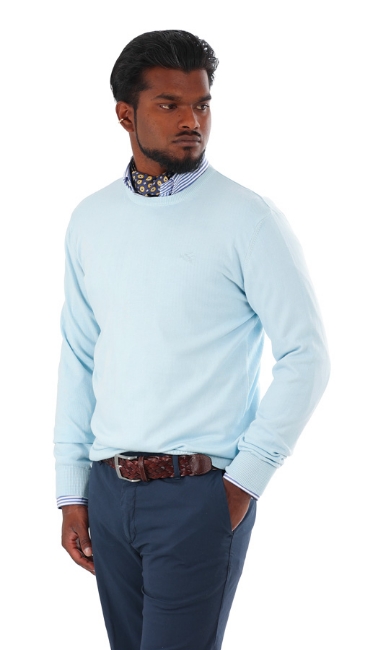 MAGLIONE GIROCOLLO IN COTONE 2.0