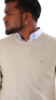 MAGLIONE GIROCOLLO IN COTONE 2.0 BEIGE