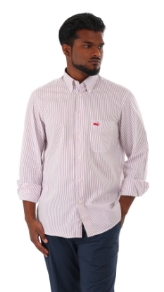 CAMICIA REGAL 820 - A RIGHE ROSSE E BLU
