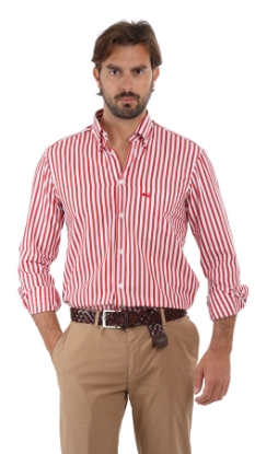 CAMICIA REGAL 148 - A RIGHE ROSSE