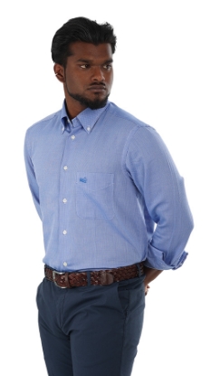  CAMICIA PRINCIPE - CON MICROFANTASIA AZZURRA