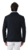 GIACCA A DUE BOTTONI IN MISTO LINO BLU