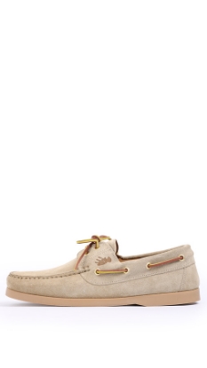 SCARPE DA BARCA CAMOSCIO BEIGE