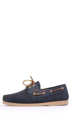 SCARPE DA BARCA CAMOSCIO BLU