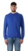 MAGLIONE GIROCOLLO IN COTONE BLU ELETTRICO