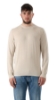 MAGLIONE GIROCOLLO IN COTONE BEIGE
